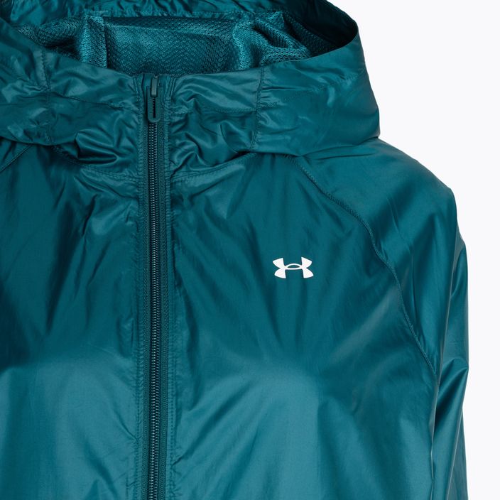 Giacca da donna Under Armour Sport Windbreaker hydro verde acqua/bianco 5