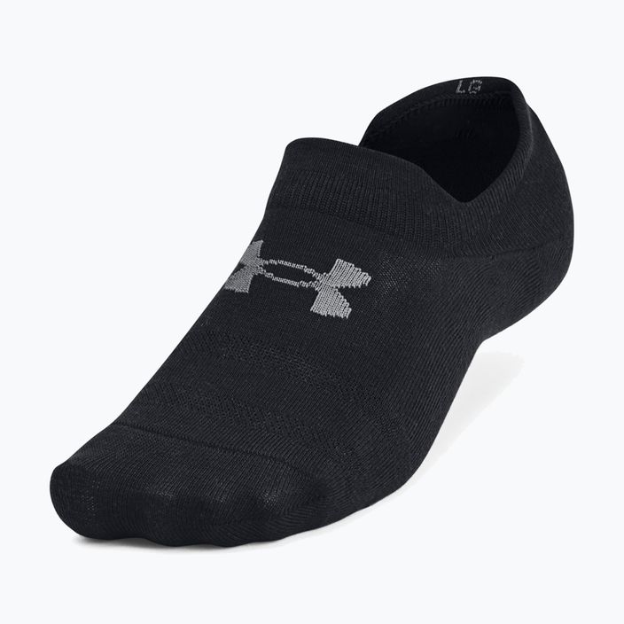 Calze da allenamento Under Armour Essential Ultra Low Tab 3P nero/nero/castano 2