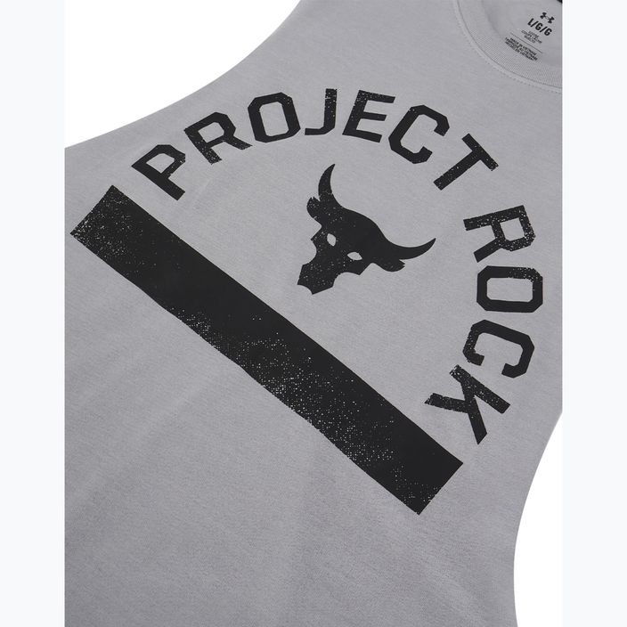 Under Armour Project Rock Payoff Graphic mod grigio medio erica/nero manica lunga da allenamento uomo 4