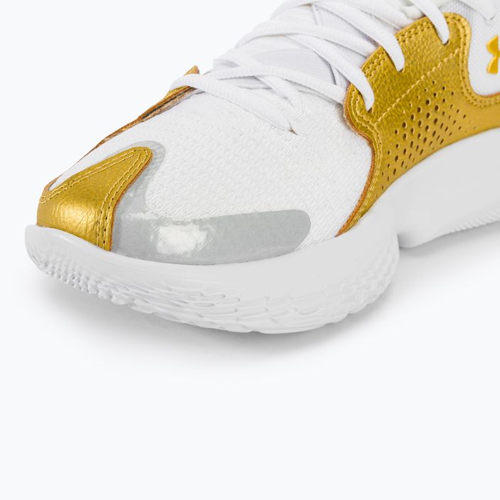Under Armour Flow Futr X3 scarpe da basket bianco/bianco/oro metallico 7
