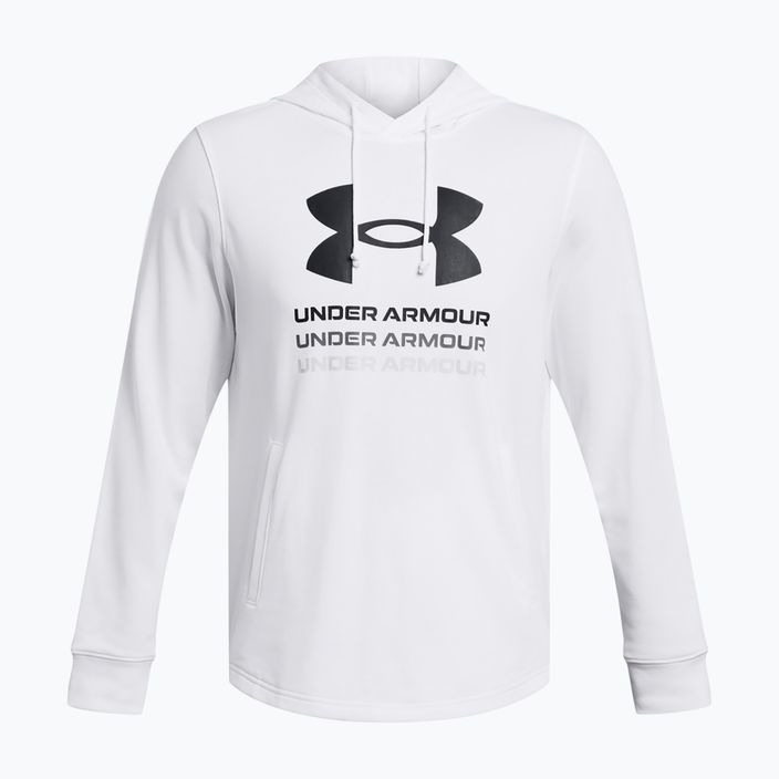 Under Armour Rival Terry Graphic Hood Uomo bianco/nero 3