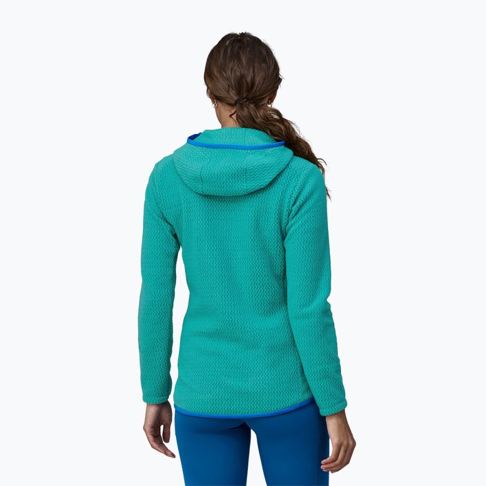 Felpa da trekking da donna Patagonia R1 Air Full-Zip blu subtidal 2