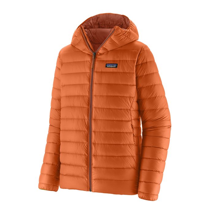 Giacca con cappuccio Patagonia Down Sweater Hoody Uomo redtail rust 2