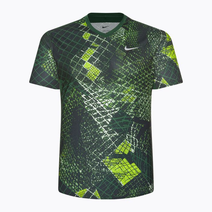 Maglietta da tennis da uomo Nike Court Dri-Fit Victory Top Novelt abete/bianco