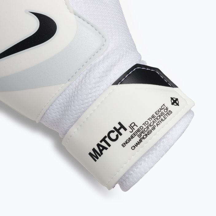 Guanti da portiere Nike Match da bambino bianco/platino puro/nero 4