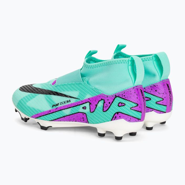 Scarpe da calcio per bambini Nike Jr Mercurial Superfly 9 Pro FG iper turchese/nero/bianco/fucsia dream 3