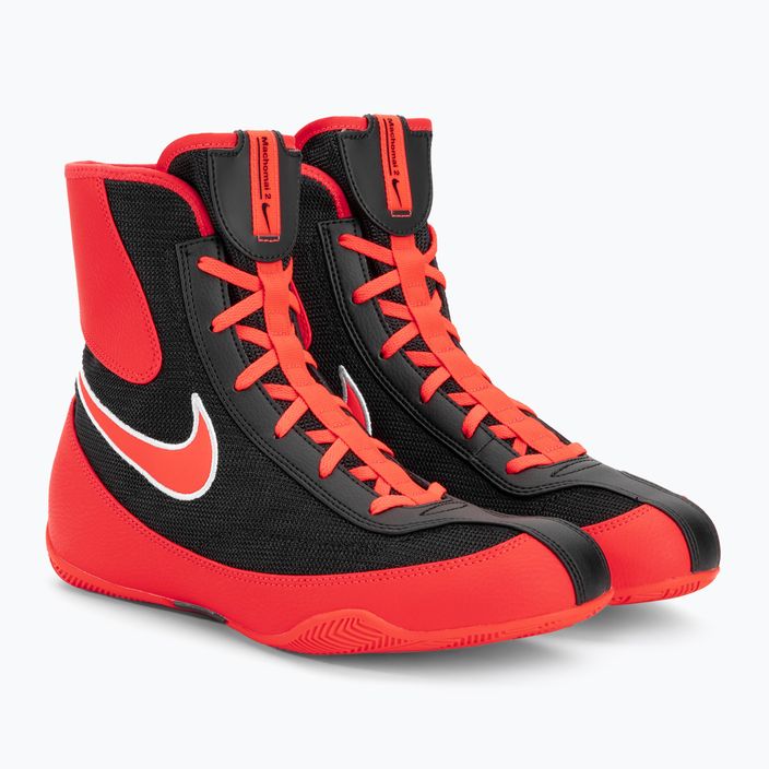 Nike Machomai 2, scarpe da boxe di colore cremisi/bianco/nero 4
