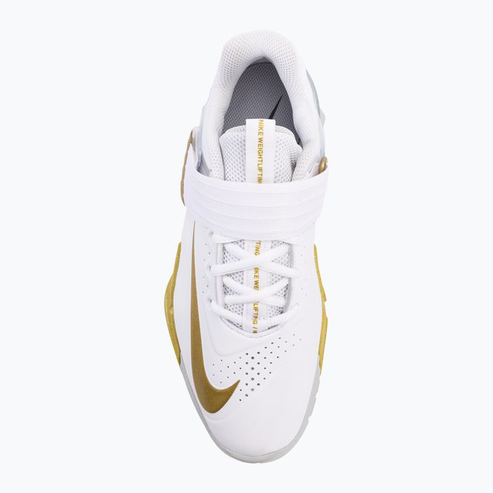 Nike Savaleos bianco/nero grigio ferro scarpe da sollevamento pesi 6
