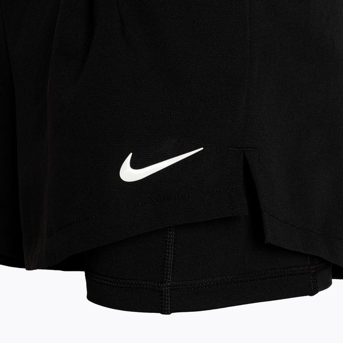 Pantaloncini da tennis Nike Court Dri-Fit Advantage donna nero/bianco 4