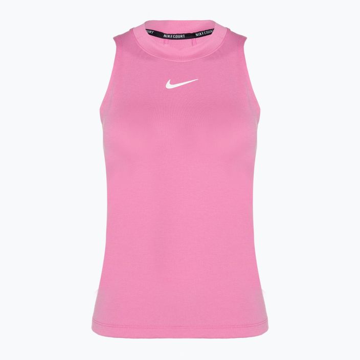 Canotta tennis donna Nike Court Dri-Fit Advantage Tank giocosa rosa/bianco