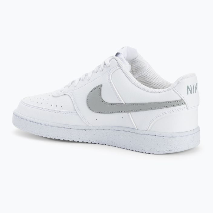 Scarpe da uomo Nike Court Vision Low Next Nature bianco/grigio fumo chiaro 2