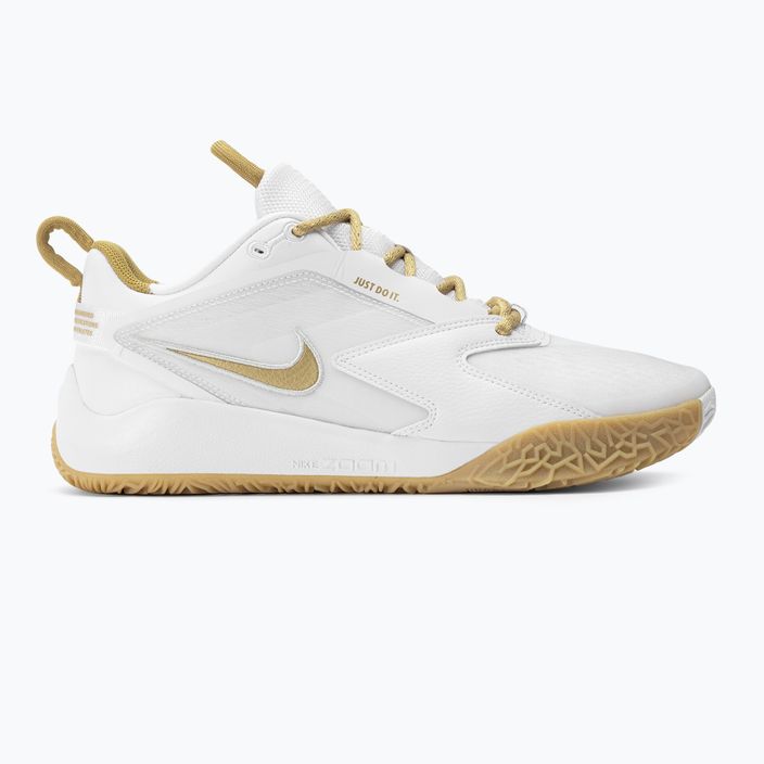 Nike Zoom Hyperace 3 pallavolo scarpe bianco/mtlc oro-photon polvere 2