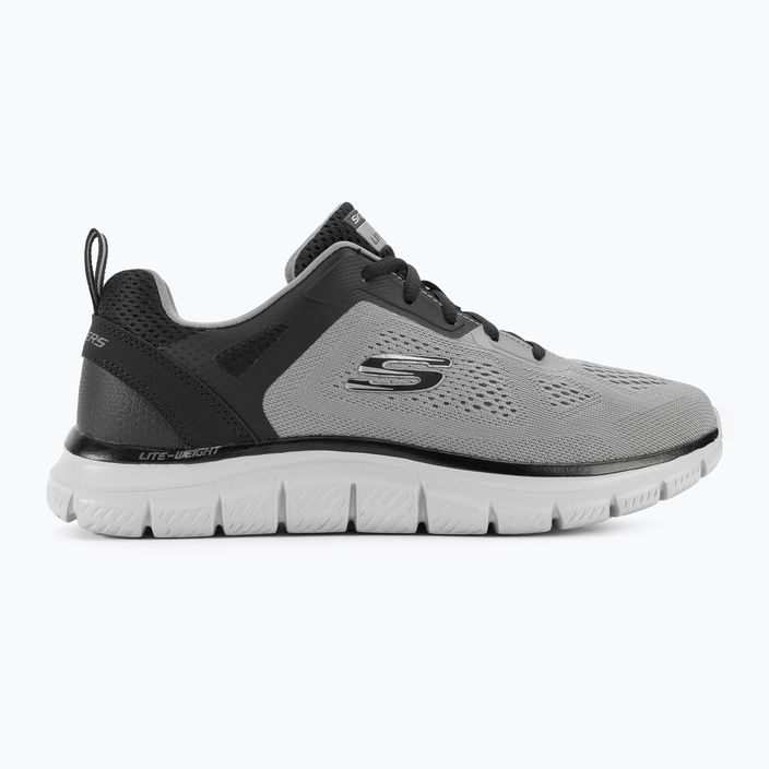 SKECHERS Track Broader scarpe da uomo grigio/nero 2