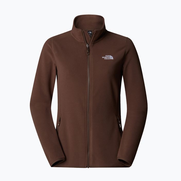 Felpa The North Face 100 Glacier FZ marrone fumo da donna 5