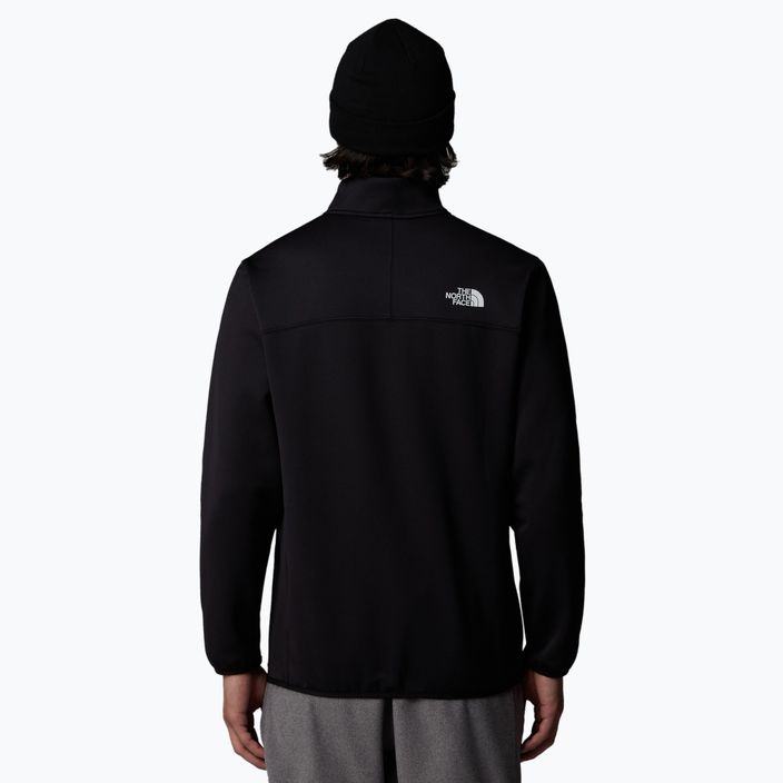 Felpa da uomo The North Face Crest 1/4 Zip nero 3