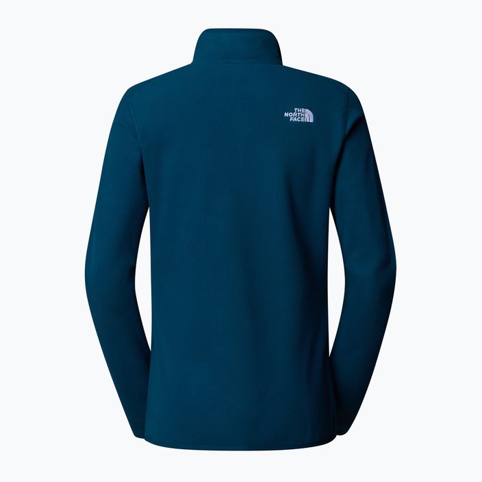 Felpa donna The North Face 100 Glacier 1/4 Zip midnight petrol 5