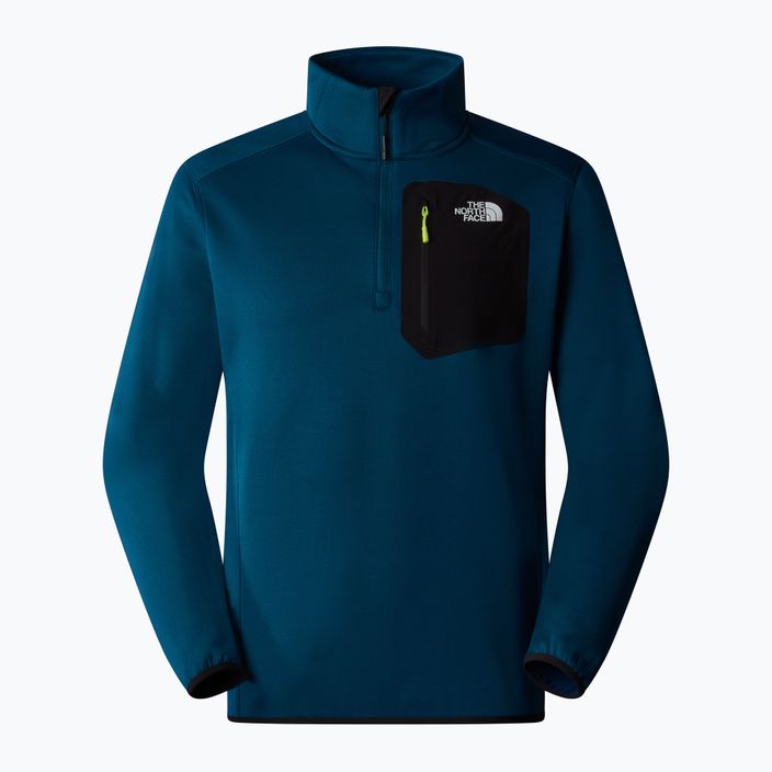 Felpa da uomo The North Face Crest 1/4 Zip mezzanotte petrolio/nero 4