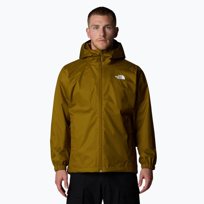 Giacca antipioggia da uomo The North Face Quest verde muschio