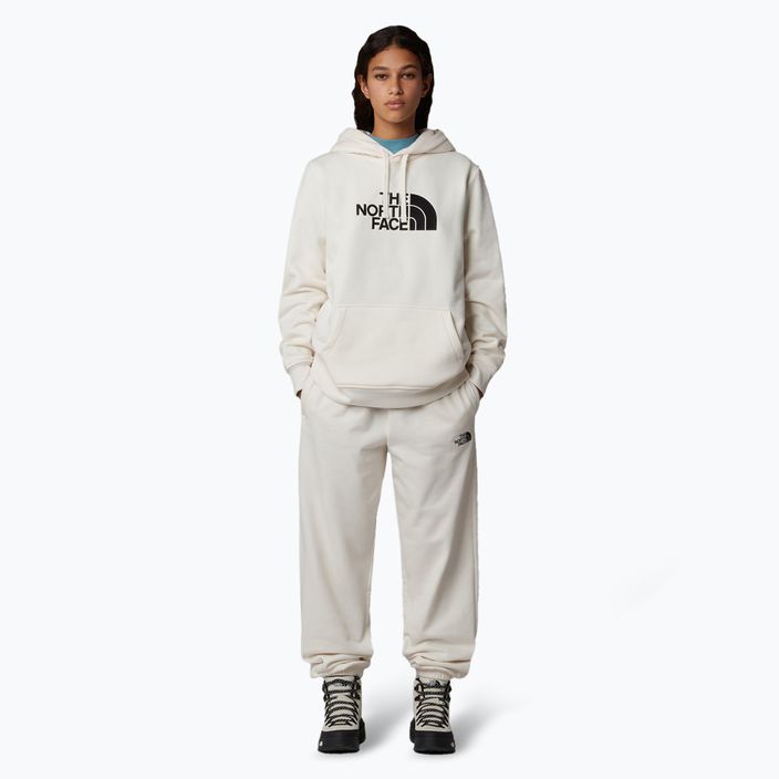 Felpa con cappuccio The North Face Drew Peak Donna, bianco dune 2