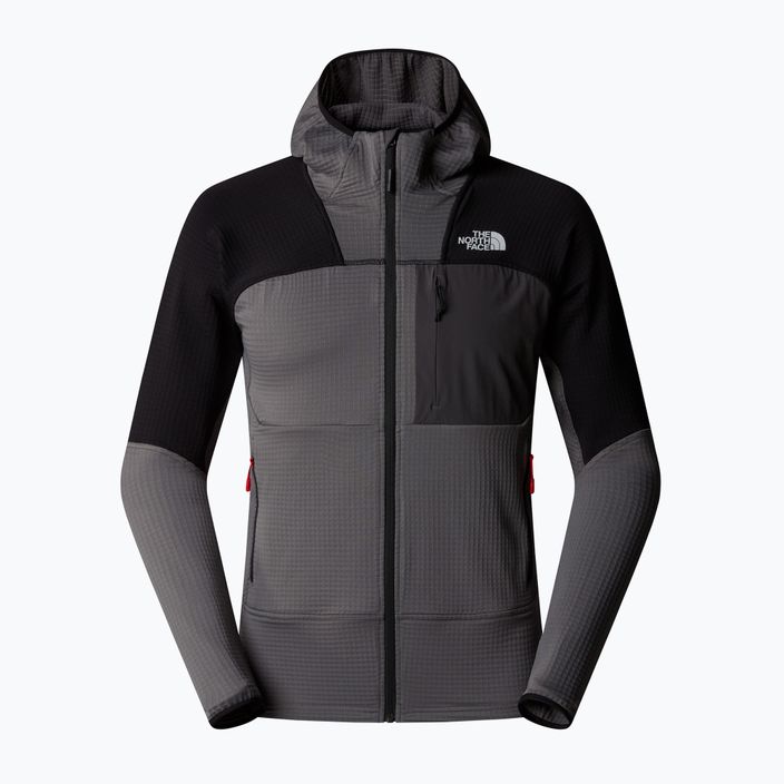 Felpa The North Face Powergrid Stormgap da uomo, perla fumé/nero 5