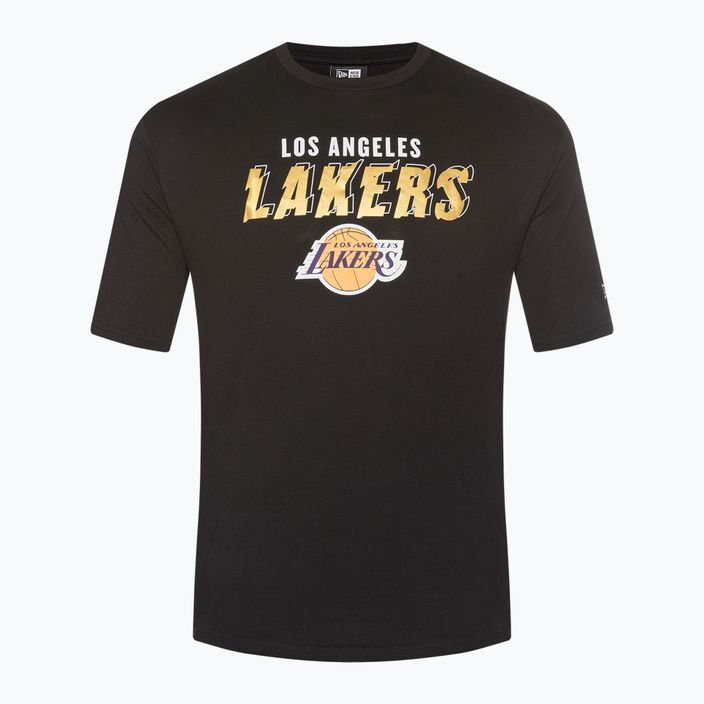 Maglietta New Era Team Script OS Uomo Los Angeles Lakers nero 6