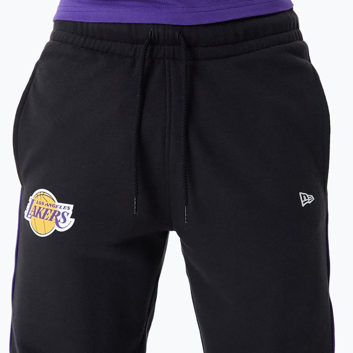 Pantaloni da uomo New Era NBA Color Insert Los Angeles Lakers nero 4