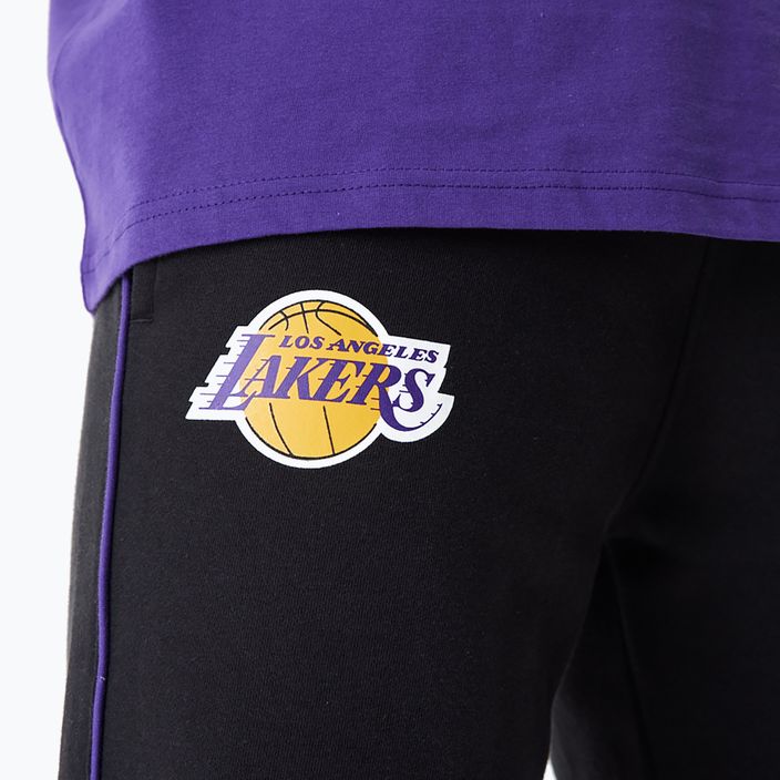 Pantaloni da uomo New Era NBA Color Insert Los Angeles Lakers nero 5