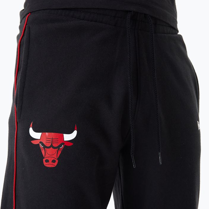 Pantaloni da uomo New Era NBA Color Insert Chicago Bulls neri 5
