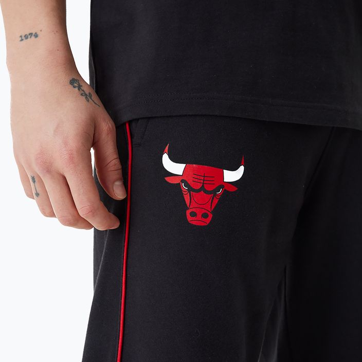 Pantaloni da uomo New Era NBA Color Insert Chicago Bulls neri 6
