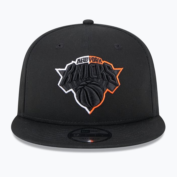 Cappello New Era Split Logo 9Fifty New York Knicks nero 3