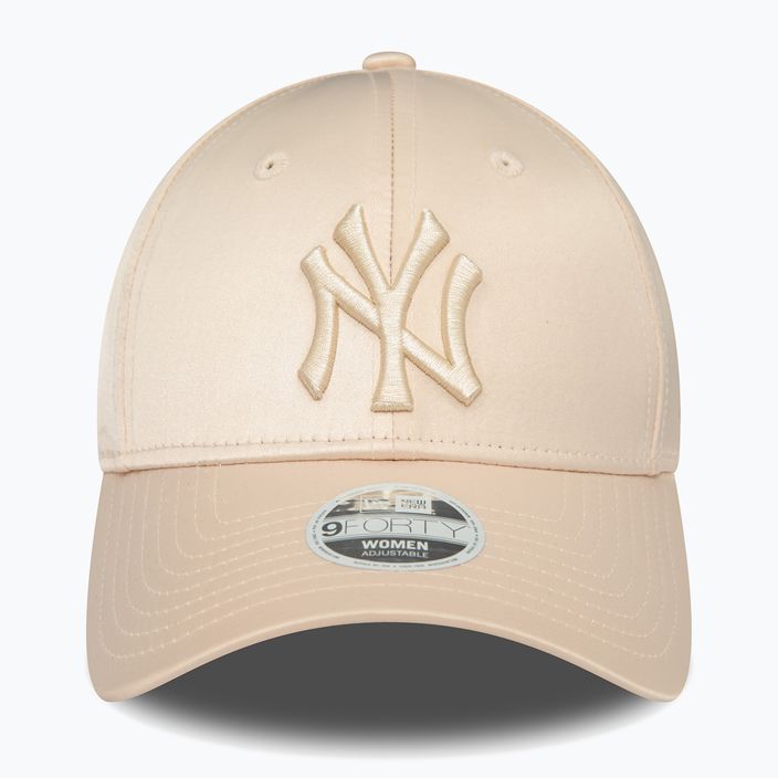 Cappello da baseball New Era Satin 9Forty New York Yankees donna, beige chiaro 2