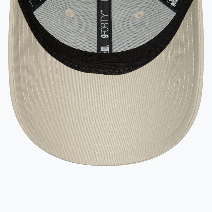 Cappello da baseball New Era Metallic Logo 9Forty New York Yankees donna beige chiaro 5