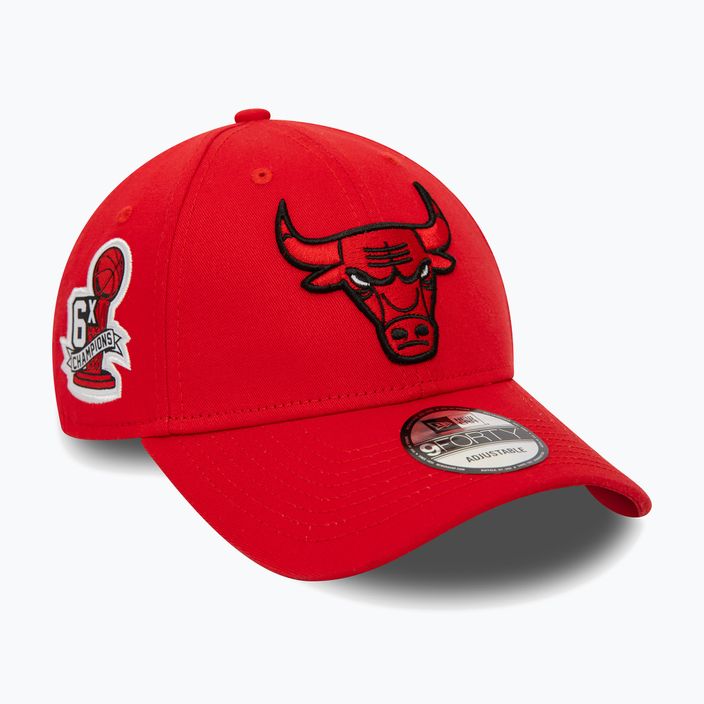 Cappello da baseball New Era Side Patch 9Forty Chicago Bulls uomo rosso 3