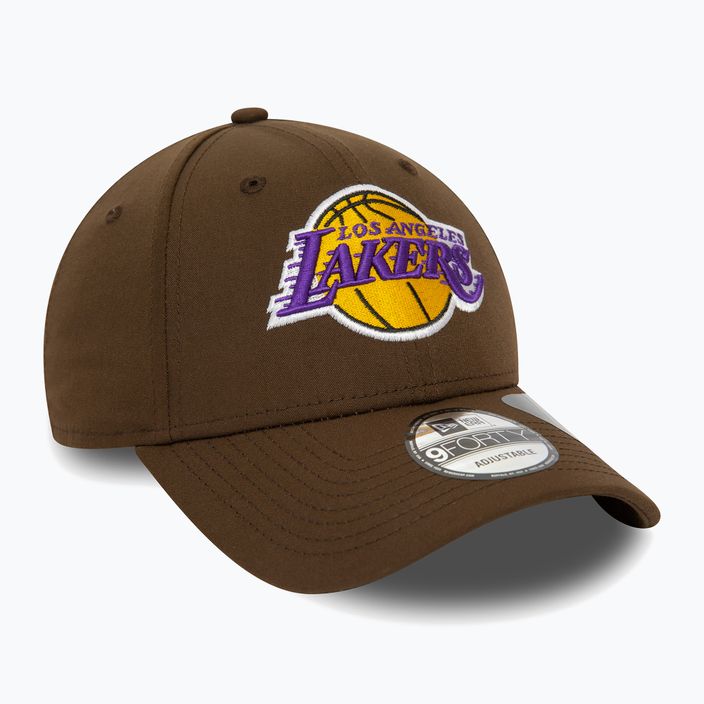 Cappello da baseball New Era Repreve 9Forty Los Angeles Lakers Uomo marrone scuro 3