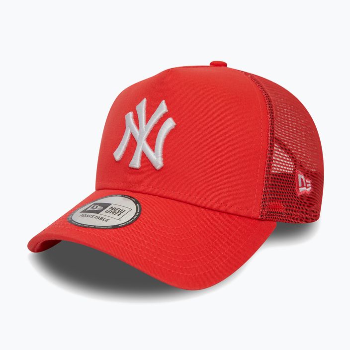 Berretto da baseball New Era League Essential Trucker New York Yankees rosso brillante da uomo