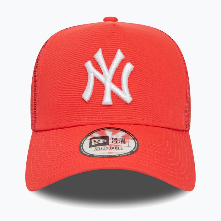 Berretto da baseball New Era League Essential Trucker New York Yankees rosso brillante da uomo 2