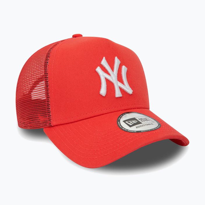 Berretto da baseball New Era League Essential Trucker New York Yankees rosso brillante da uomo 3