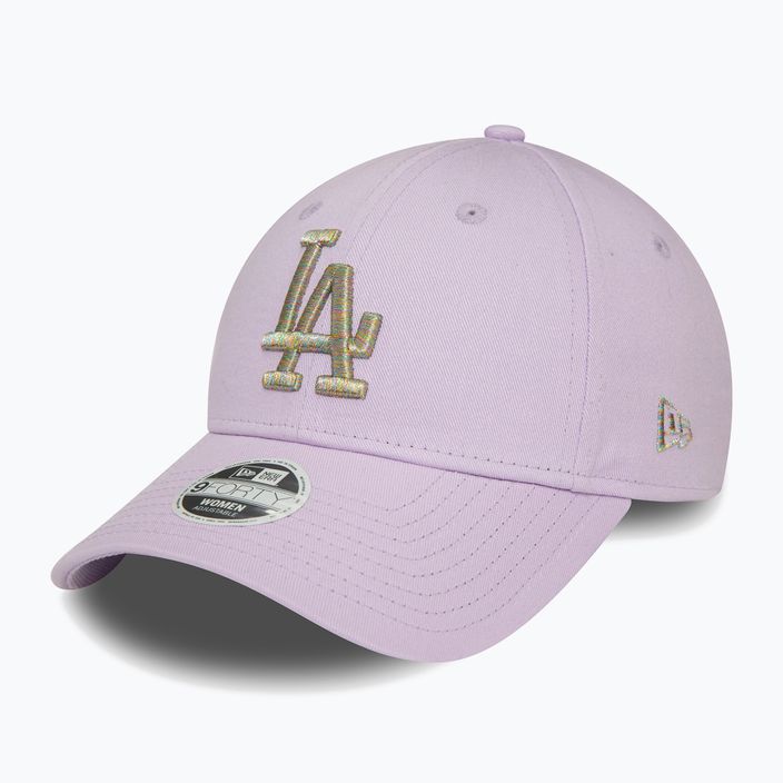 Cappello da baseball New Era Metallic Logo 9Forty Los Angeles Dodgers donna viola pastello