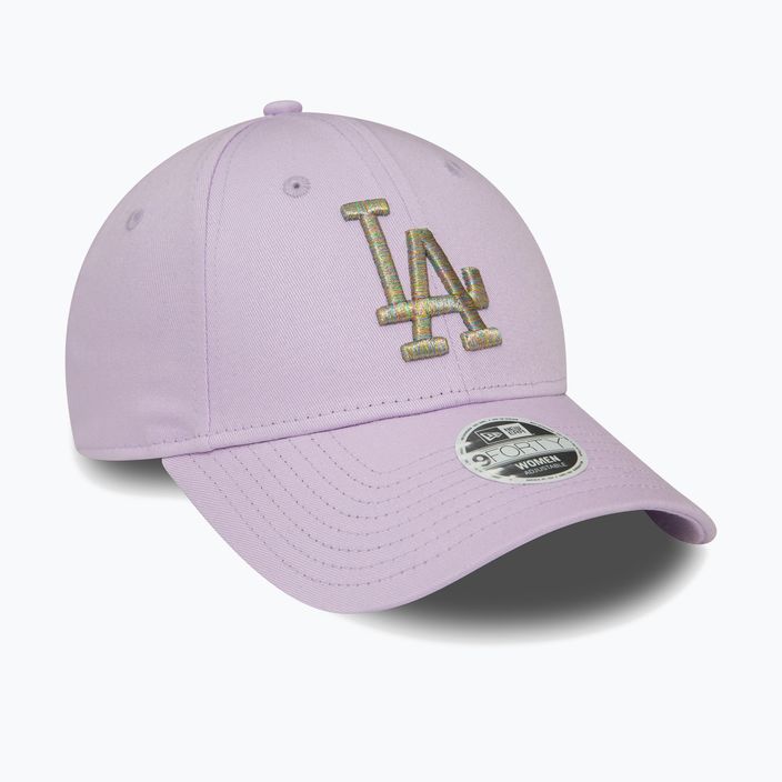 Cappello da baseball New Era Metallic Logo 9Forty Los Angeles Dodgers donna viola pastello 3