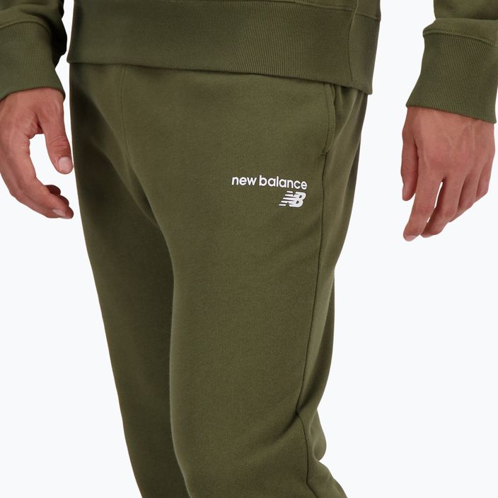 Pantaloni New Balance Classic Core Fleece muschio scuro da uomo 4