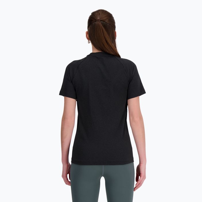 T-shirt nera New Balance senza cuciture da donna 3