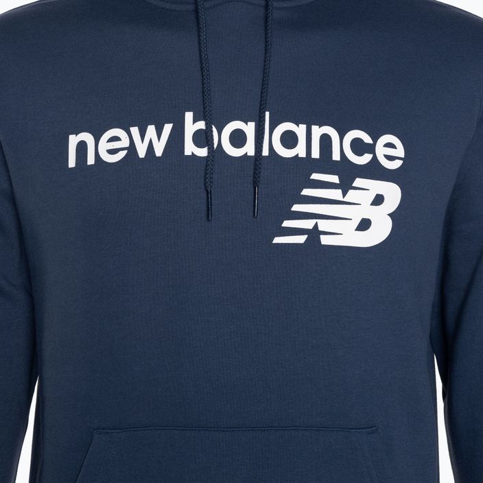 Uomo New Balance Core Fleece Felpa con cappuccio nb navy 6