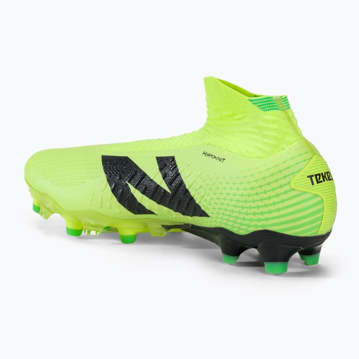 Scarpe da calcio New Balance uomo Tekela Pro FG V4+ bleached lime glo 3