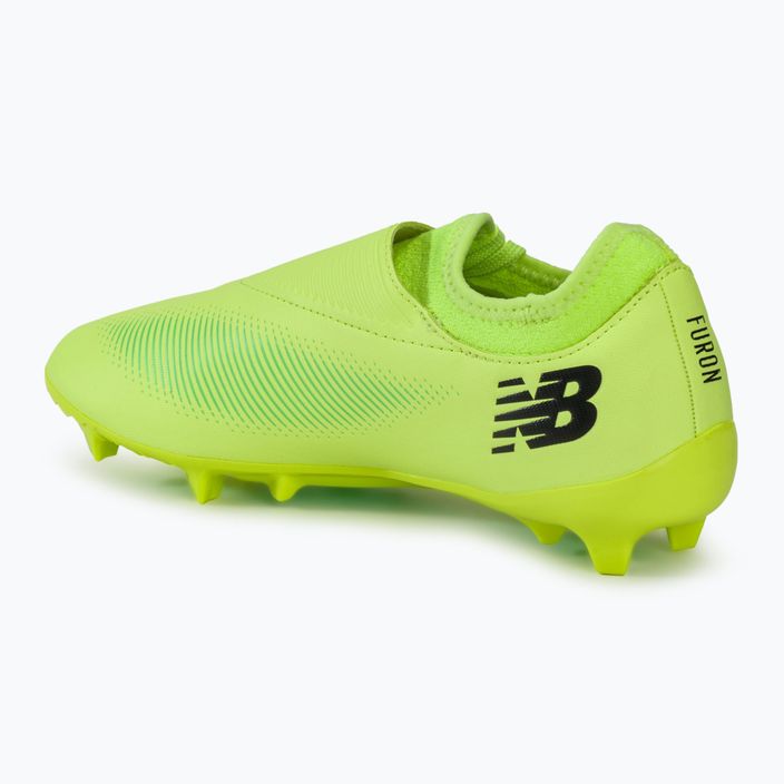 New Balance scarpe da calcio uomo Furon Dispatch FG V7+ bleached lime glo 3