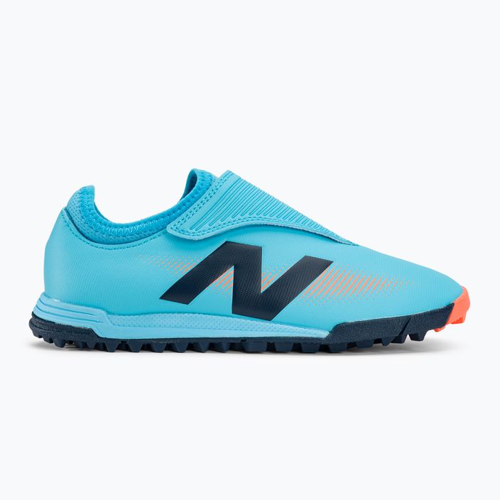 Scarpe da calcio per bambini New Balance Furon Dispatch JNR HOOK & LOOP TF V7+ squadra blu cielo 2