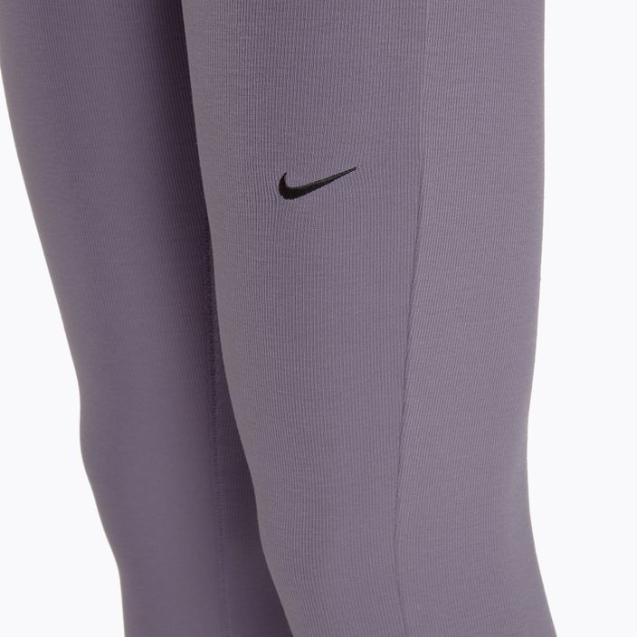 Leggings donna Nike Sportswear Chill Knit Mini-Rib Flared daybreak/nero 4