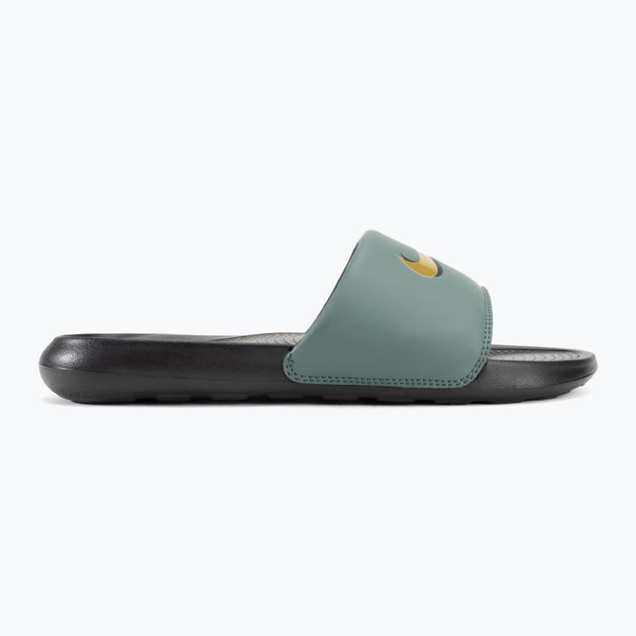 Infradito da uomo Nike Victori One Slide nero/verde vintage/bronzine 2