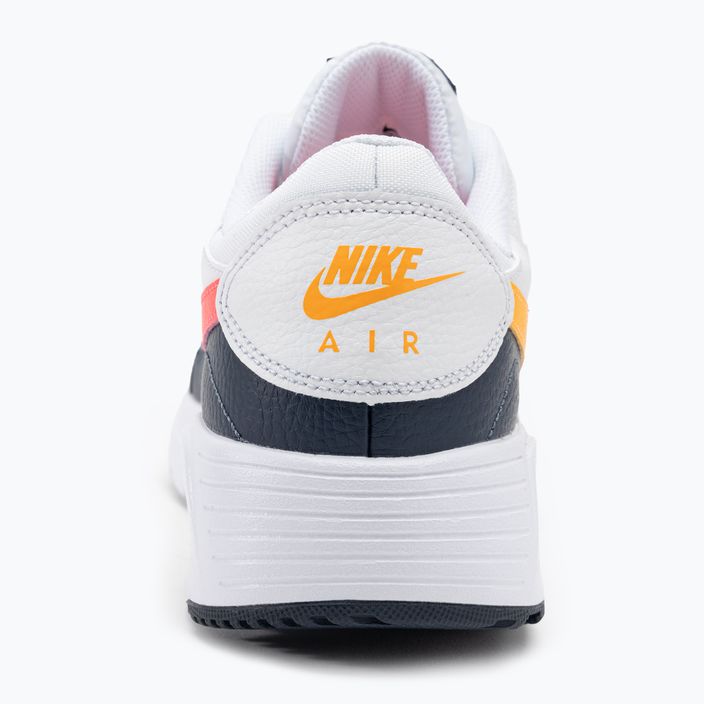 Uomo Nike Air Max Sc scarpe bianco / tuono blu / rosa racer / laser arancione 6