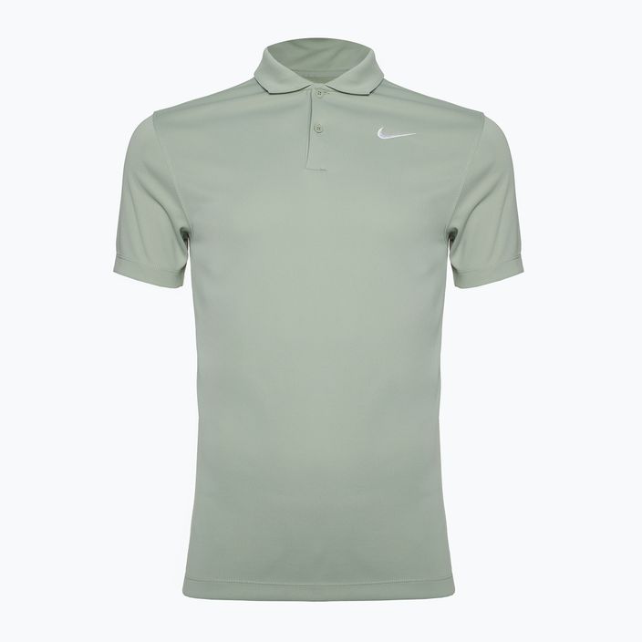 Polo Nike Court Dri-Fit da uomo Maglia da tennis solida jade horizon/bianco