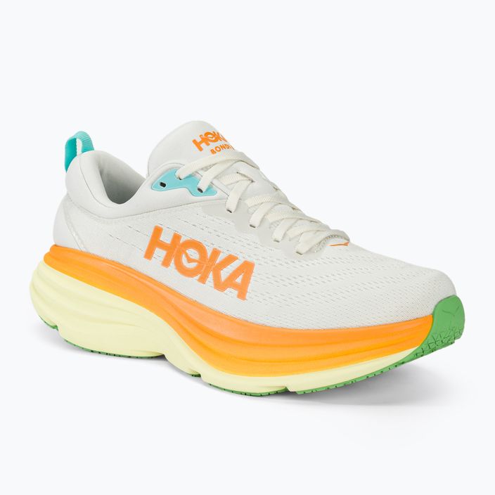 HOKA scarpe da corsa da uomo Bondi 8 blanc de blanc/solar